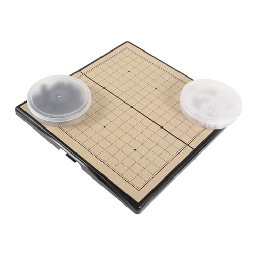 KICHOUSE 1 Satz Tragbares Go Spielset mit Magnetsteinen Fünf in Reihe Schachspiel für Anfänger Praktischer Aufbewahrungsbox und Standardisiertem Brett für Reisen KICHOUSE 1 Satz Tragbares Go Spielset mit Magnetsteinen Fünf in Reihe Schachspiel für Anfänger Praktischer Aufbewahrungsbox und Standardisiertem Brett für Reisen von KICHOUSE