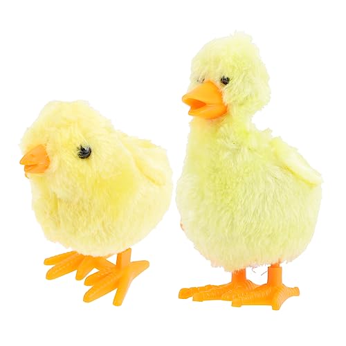 KICHOUSE 1 Satz Uhrwerk Kuscheltier Animal Toys osterpräsent Funny Present Geburtstagsgeschenk für Fun Toy Plüsch-Küken- Aufziehspielzeug aufziehen Samt Yellow von KICHOUSE