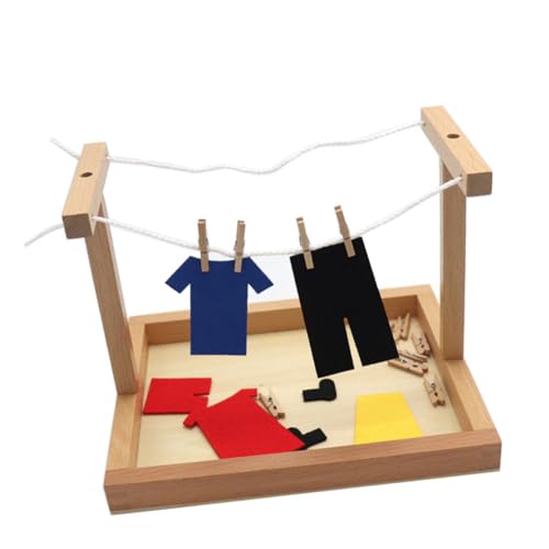 KICHOUSE 1 Satz Wäsche Kleiderbügel lehrreich holzspielzeug Toys Motorik holzspielsachen pädagogisches für aus Holz KICHOUSE 1 Satz Wäsche Kleiderbügel lehrreich holzspielzeug Toys Motorik holzspielsachen pädagogisches für aus Holz von KICHOUSE