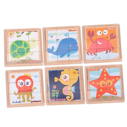 KICHOUSE 1 Satz sechsseitige Malbausteine Holzpuzzles für Bildungsrätsel Kinderpuzzle lustiger Puzzleblock Puzzle-Block Holzrätsel Cartoon-Rätsel Holzpuzzle für KICHOUSE 1 Satz sechsseitige Malbausteine Holzpuzzles für Bildungsrätsel Kinderpuzzle lustiger Puzzleblock Puzzle-Block Holzrätsel Cartoon-Rätsel Holzpuzzle für von KICHOUSE