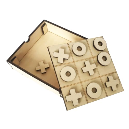 KICHOUSE 1 Satz xo Schach Puzzle rätselbuch Holzspielzeug für hühner gesellschaftsspiele für xo-Spiel Tictactoe-Schachspiel Zehenspiel Lindensperrholz KICHOUSE 1 Satz xo Schach Puzzle rätselbuch Holzspielzeug für hühner gesellschaftsspiele für xo-Spiel Tictactoe-Schachspiel Zehenspiel Lindensperrholz von KICHOUSE