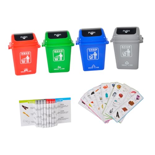 KICHOUSE 1 Satz zum Sortieren von Müll Mülltonne Spiel zum Sortieren von Müll lehrreich Farbsortierendes Sinnesspielzeug Sortierspiel Papierprodukte KICHOUSE 1 Satz zum Sortieren von Müll Mülltonne Spiel zum Sortieren von Müll lehrreich Farbsortierendes Sinnesspielzeug Sortierspiel Papierprodukte von KICHOUSE