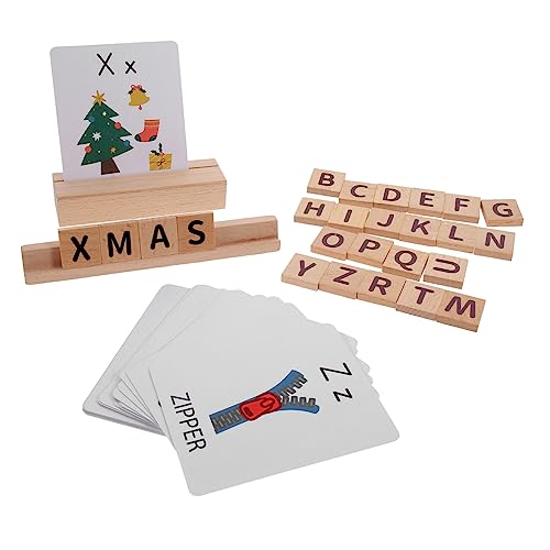 KICHOUSE 1 Set Alphabet Buchstabierspiel Kinderspielzeug Alphabet Puzzle Holzspielzeug Für Kleinkinder Lernspielzeug Rechtschreibspiele Buchstabenkarten Kleinkind Puzzle KICHOUSE 1 Set Alphabet Buchstabierspiel Kinderspielzeug Alphabet Puzzle Holzspielzeug Für Kleinkinder Lernspielzeug Rechtschreibspiele Buchstabenkarten Kleinkind Puzzle von KICHOUSE