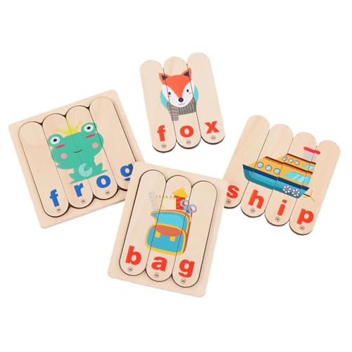 KICHOUSE 1 Set Bar Wort Puzzle Lernspielzeug Wörter Lernkarten Pädagogische Wörter Lernspielzeug Vorschulwerkzeuge Gehirnentwickeltes Holz Bunt KICHOUSE 1 Set Bar Wort Puzzle Lernspielzeug Wörter Lernkarten Pädagogische Wörter Lernspielzeug Vorschulwerkzeuge Gehirnentwickeltes Holz Bunt von KICHOUSE