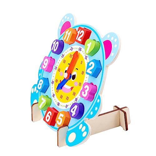 KICHOUSE 1 Set Cartoon Uhr Kinderspielzeug Zahlenuhr Zahlenerkennungsspielzeug Sortieruhr Lernspielzeug Blöcke Uhr Form Zahlenspielzeug Lehrmittel Holz Blau KICHOUSE 1 Set Cartoon Uhr Kinderspielzeug Zahlenuhr Zahlenerkennungsspielzeug Sortieruhr Lernspielzeug Blöcke Uhr Form Zahlenspielzeug Lehrmittel Holz Blau von KICHOUSE