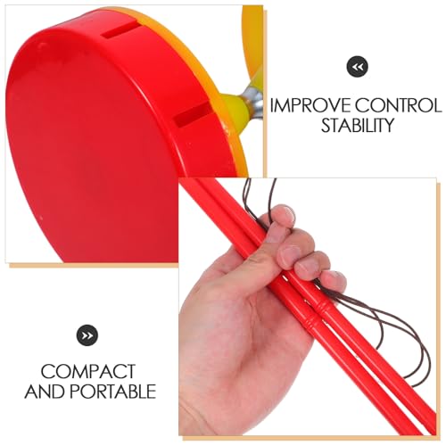 KICHOUSE 1 Set Chinesisches Diabolo-Yo-Set mit Stöcken und Schnur, doppellageriges Diabolo-Yo-Jonglierspielzeug für Kinder und Erwachsene, Fitness und Tricks von KICHOUSE