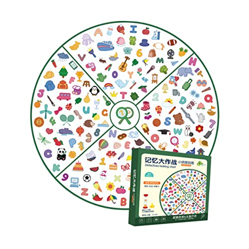 KICHOUSE 1 Set Denkspiel Für Kleinkinder Und Babys Zum Gedächtnistraining Brettspiele Gedächtnis Matching Lernspielzeug Gedächtnisspiel Partyspiele Brettspiel von KICHOUSE