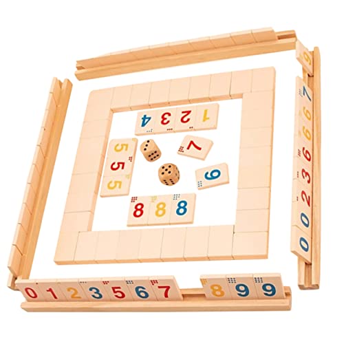 KICHOUSE 1 Set Digitales Brettspiel Kinderspieltisch Spieltisch Für Brettspiele Holzbrett Brettspiele Für Digitaler Spieltisch Kinderbrettspiele Holz Khaki von KICHOUSE