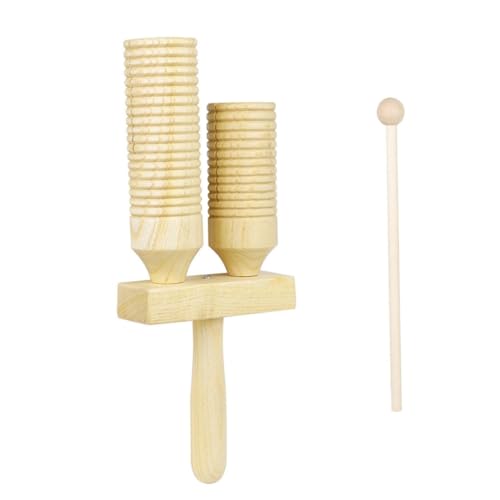 KICHOUSE 1 Set Doppel Boom Instrumente Musikspielzeug Musikinstrument Kinderspielzeug Kinderinstrument Schlaginstrument Musikunterricht Musikspielzeug Für Holz von KICHOUSE