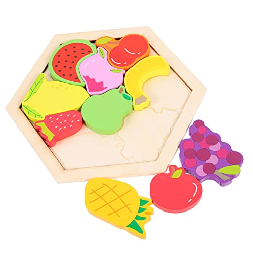 KICHOUSE Set Aus 3D-Puzzle-Spielzeug Aus Holz Form-Matching-Spielzeug Für Kinder Vorschul-lernspielzeug Eltern-Kind-interaktion von KICHOUSE