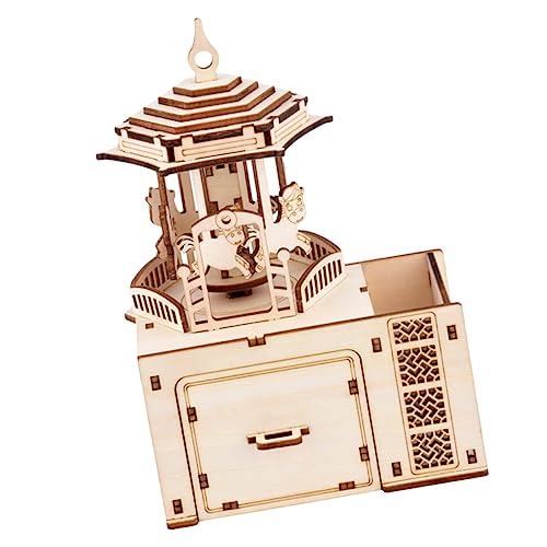 KICHOUSE 1 Set Holzspielzeug Weihnachtspuzzles Holzpuzzle Holzpuzzle Kreatives Pädagogisches Modell Karussellpuzzle KICHOUSE 1 Set Holzspielzeug Weihnachtspuzzles Holzpuzzle Holzpuzzle Kreatives Pädagogisches Modell Karussellpuzzle von KICHOUSE
