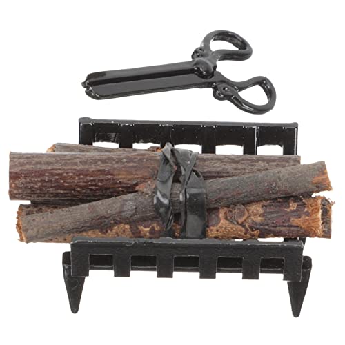 KICHOUSE 1 Set Kaminmodell Puppenhaus Aufbewahrung Für Puppenhaus Rauchfrei Im Inneren Mini Feuerwehrmann Zubehör Tierfiguren Heizung Holzmotoren Zelt Outdoor Grube von KICHOUSE