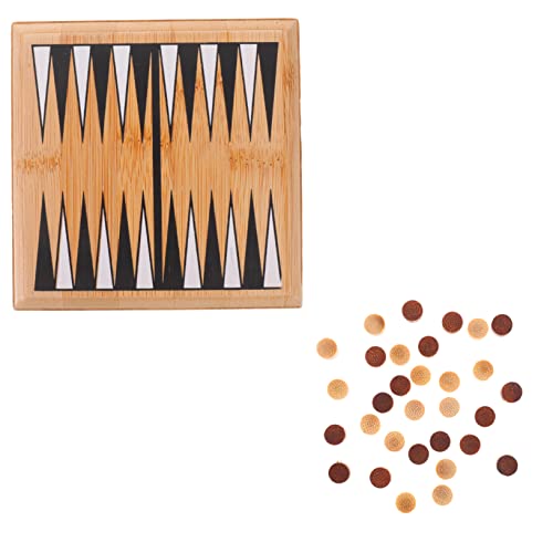 KICHOUSE 1 Set Mini Backgammon Für Jungen Schachbrett Kinderspiel Tragbares Kleines Schachspielzeug Pädagogisches Pädagogisches Tischschachbrett Mini Tischschachspielzeug von KICHOUSE