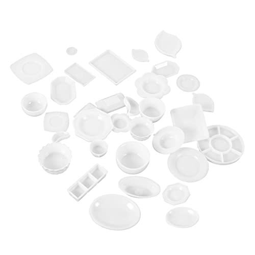 KICHOUSE 1 Set Mini Küchenutensilien Besteck Servierutensilien Mini Hausdekor Mini Tassen Miniatur Schüsseln Mini Küchenzubehör Heimdekoration Miniatur Geschirr Kinderspielzeug von KICHOUSE