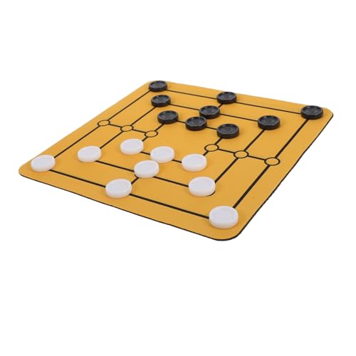 KICHOUSE 1 Set Traditionelles Brettspiel Neun Herren Tischschachbrett Set Einzigartiges Strategiespiel Für Erwachsene Jungen Und Mädchen von KICHOUSE
