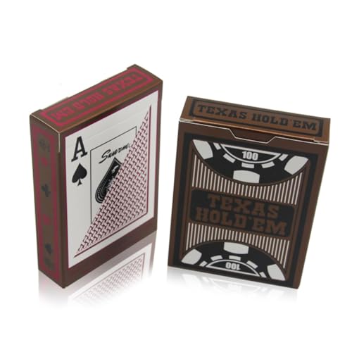 KICHOUSE 1 Set Personalisierte Große Pokerkarten PVC Kunststoff Spielkarten Deck Spiel Requisiten für Party von KICHOUSE