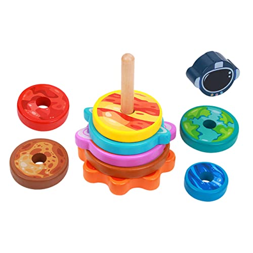 KICHOUSE 1 Set Planeten Set Spielzeuge Für Kleinkinder Stapelspielzeug Kreative Stapelringe Kreis Stapelspielzeug Stapelringe Babyspielzeug Babyspielzeug Interaktive Stapelringe Holz KICHOUSE 1 Set Planeten Set Spielzeuge Für Kleinkinder Stapelspielzeug Kreative Stapelringe Kreis Stapelspielzeug Stapelringe Babyspielzeug Babyspielzeug Interaktive Stapelringe Holz von KICHOUSE