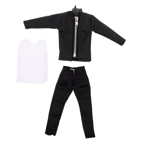 KICHOUSE 1 Set Puppenkleidung für Jungen, realistische Jacke und Hose aus Pu, stilvoller Bräutigamanzug für 30 cm große Puppen, Rollenspiele, modisches Ankleiden KICHOUSE 1 Set Puppenkleidung für Jungen, realistische Jacke und Hose aus Pu, stilvoller Bräutigamanzug für 30 cm große Puppen, Rollenspiele, modisches Ankleiden von KICHOUSE