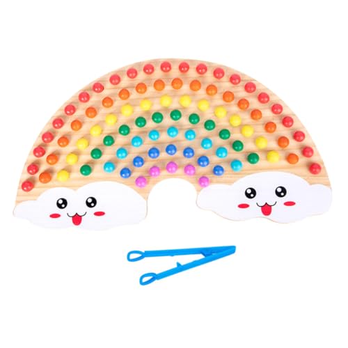 KICHOUSE 1 Set Regenbogen Clip Perlen Frühen Bildung Versorgung Holz von KICHOUSE