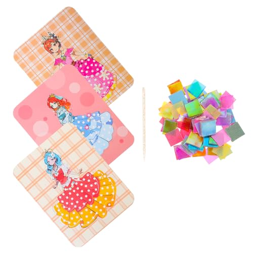 KICHOUSE Fördern Sie Die Kreativität 1 Set Kinder Punktion Malerei Kleid Spielzeug Stitchwork Handwerk Material Kit von KICHOUSE