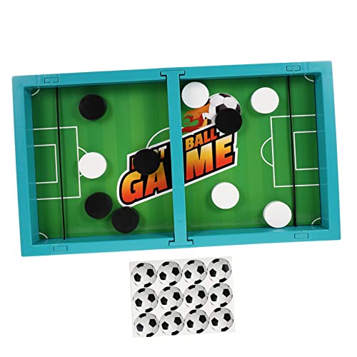 KICHOUSE 1 Set Springendes Schachspielzeug Brettspiel Schnelles Sling Puck Spiel Hockey Tischspiel Partyzubehör Tisch Desktop Kampftischspiele Himmelblau von KICHOUSE