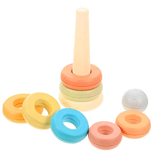KICHOUSE 1 Set Stapelring Früherziehungsspielzeug Kleinkind Puzzle Für Kleinkinder Sportspielzeug Kinderpuzzle Der Ring Stapelspielzeug Kinderpuzzle Für Babys Kinderspielzeug von KICHOUSE