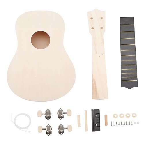 KICHOUSE 1 Set Ukulele DIY Ukulelen Bausatz DIY Gitarre Mini Knöpfe DIY Kits Musikinstrumente Für Machen Sie Ihre Ukulele Mini Gitarre Gitarren Für DIY Bastelzubehör Kunststoff von KICHOUSE