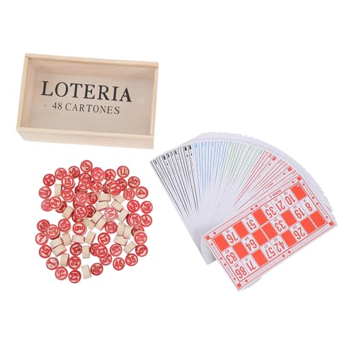 KICHOUSE 1 Set Von Russischem Lotto -Spiel Bingo -Nummer Schach Family Gathering Party Game Requisiten Mit Box Lustiges Brettspiel Für Logisches Denken Und Teamworkentwicklung von KICHOUSE