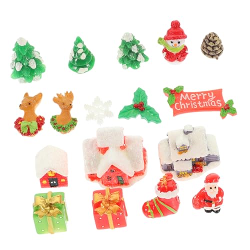 KICHOUSE 1 Set Weihnachtsdorf-Figuren, Mini-weihnachtsfiguren Aus Kunstharz Für Mikrolandschafts-puppenhaus KICHOUSE 1 Set Weihnachtsdorf-Figuren, Mini-weihnachtsfiguren Aus Kunstharz Für Mikrolandschafts-puppenhaus von KICHOUSE