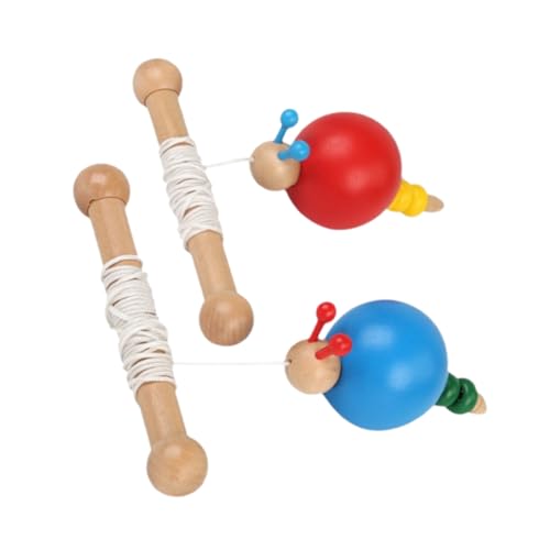 KICHOUSE 1 Set Ziehspielzeug Kleinkindspielzeug Babyspielzeug Walk Lernspielzeug Nachziehschnecke Ziehspielzeug Ziehschnecke Früherziehung Cartoon Kleinkind Walker Holz von KICHOUSE