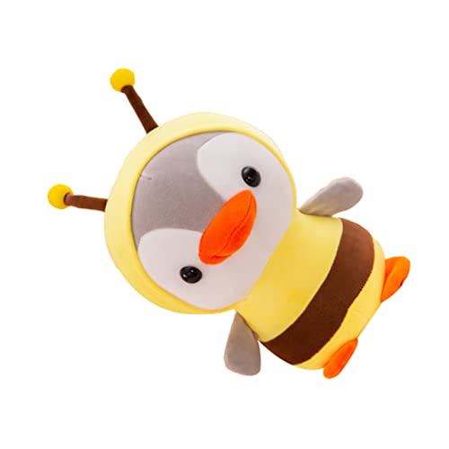 KICHOUSE Niedlicher Pinguin Stofftier Puppe Kawaii Plüsch Spielzeug Stofftiere Für Kinder 23cm Gelb von KICHOUSE