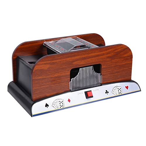 KICHOUSE Kartenautomat Elektrisch Pokerautomat Für 2 Decks Batteriebetrieben Für Pokerturniere von KICHOUSE