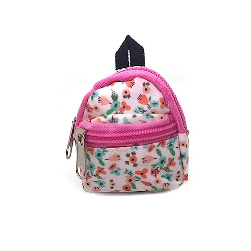 KICHOUSE 1 Stück Farbiger und Leichter Rucksack aus PU für Puppenhaus Zubehör für Kinderzimmer Dekoration und Backpack für Mädchen von KICHOUSE