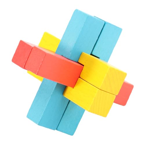 KICHOUSE Schlösser-Puzzle 1 Stück Holzschloss-montagespielzeug Lernspielzeug Glatt Sicher Für Jungen Und Mädchen Fähigkeiten Verbessern von KICHOUSE