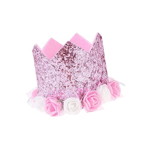 KICHOUSE 1 Stück Geburtstagskrone mit Blumen Pailletten Party Dekoration Elegantes Accessoire für Jungen und Mädchen für Feierlichkeiten und Besondere Anlässe KICHOUSE 1 Stück Geburtstagskrone mit Blumen Pailletten Party Dekoration Elegantes Accessoire für Jungen und Mädchen für Feierlichkeiten und Besondere Anlässe von KICHOUSE