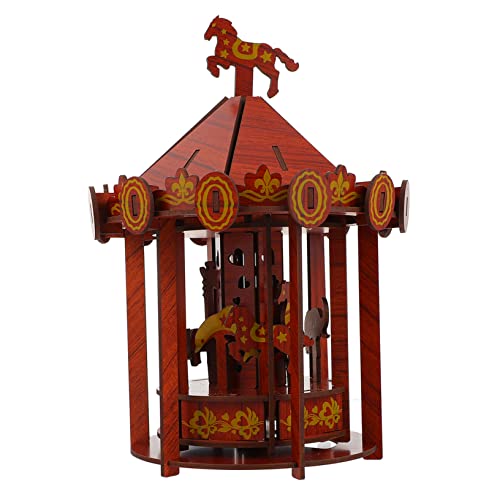KICHOUSE 1 Stück Holzpuzzle Karussell Modell DIY Bastelspielzeug Selbstmontage Puzzle für Pädagogisches für Kreativität und Geduld Umweltfreundliches Material zu Geburtstagen und Feiertagen KICHOUSE 1 Stück Holzpuzzle Karussell Modell DIY Bastelspielzeug Selbstmontage Puzzle für Pädagogisches für Kreativität und Geduld Umweltfreundliches Material zu Geburtstagen und Feiertagen von KICHOUSE