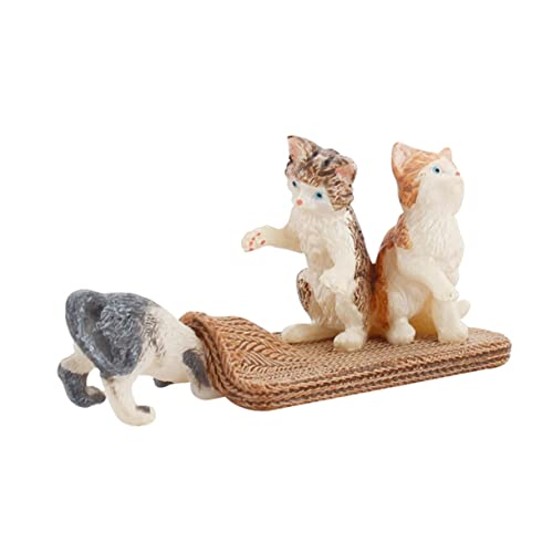 KICHOUSE 1 Stück Katze handgemachte Verzierung Dekoration lebensechtes Tierdekor Katzenmodell Tiere Katzenschmuck Tierornament Tierdeko imitiertes Katzenmodell Tierschmuck von KICHOUSE