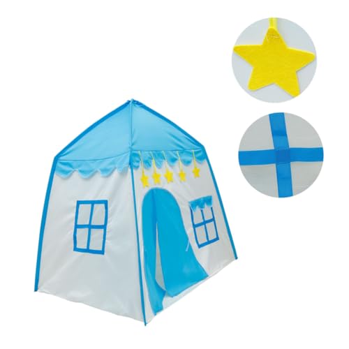 KICHOUSE 1 Stück Kinderzeltspielzeughaus Teepee Zelt für Kinderzelte Spielzelt Kinderzelt drinnen tragbares Zelt für Indoor-Spielhaus für Mädchen Fasergerüst Blau KICHOUSE 1 Stück Kinderzeltspielzeughaus Teepee Zelt für Kinderzelte Spielzelt Kinderzelt drinnen tragbares Zelt für Indoor-Spielhaus für Mädchen Fasergerüst Blau von KICHOUSE