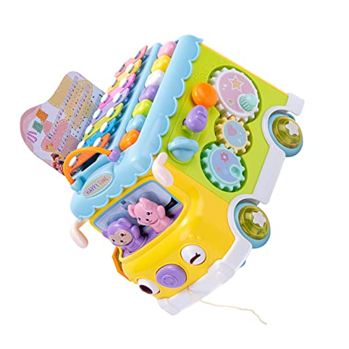 KICHOUSE 1 Stück Klavier Xylophon Musik Mädchen Schulbus Modell Mädchen Junge Schulbus Mit Klopfen Klavierbus Ziehen Klavierbus Kunststoff KICHOUSE 1 Stück Klavier Xylophon Musik Mädchen Schulbus Modell Mädchen Junge Schulbus Mit Klopfen Klavierbus Ziehen Klavierbus Kunststoff von KICHOUSE