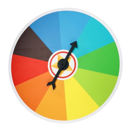 KICHOUSE 1 Stück Lotteriespiel Plattenspieler Spinnen Rad Spiel Rad Für Preise Das Rad-trinkspiel Verlosen Trockenlöschrad Rad Vermögen Glücklich Karneval Colorful Plastik von KICHOUSE