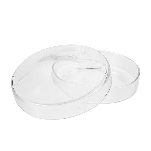 KICHOUSE 1 Stück Petrischale Gewebekulturplatte Chemie experimente Petri Dish Laboratory Supplies schulzubehör anlegewerkzeug werzeug schulsachen Corrosion-Resistant Dishes Glas Transparent von KICHOUSE