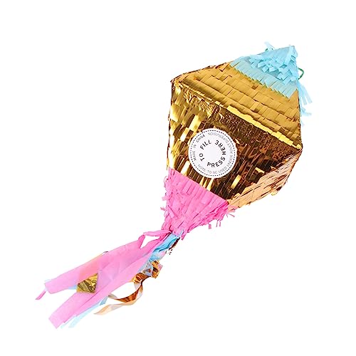 KICHOUSE 1 Stück Piñata Lustiges Stick Jubiläumsthema Für Jungen Für Draußen Folie Star Buster Piñata Süßigkeiten Für Fiesta Eiscreme Geburtstag Rotes Papier Bunt von KICHOUSE