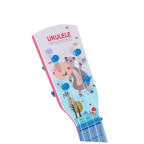 KICHOUSE 1 Stück Ukulele-Spielzeuggitarre für Gitarrenspielzeug für Cartoon Tiermuster Ukulele Lernspielzeug für Musikinstrumente Kinderukulele von KICHOUSE
