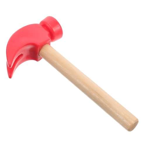 KICHOUSE 1 Stück simulierter Kleiner Holzhammer Kleinkindspielzeug winzig Hammer Hammer Werkzeug für Boy Toys Holzhammer für Holzhammerspielzeug hölzern rot von KICHOUSE