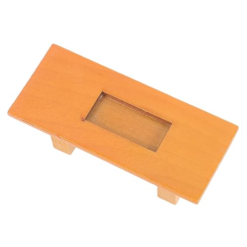 KICHOUSE 1:12 Mini-möbelmodell-couchtisch Winzige Tischmöbel Häuser Party Winzige Hausmöbel Miniatur-tischdekoration Miniaturtische Zum Basteln Mädchen Mini-teetisch Mini-haustisch Hölzern von KICHOUSE