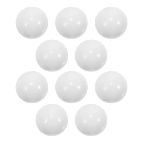 KICHOUSE 10 Roulette-Ersatzkugeln: Roulette-Ausrüstungszubehör – 14 mm Mini-Kugeln aus Acryl für Tischspielräder, sanftes Rollen und weißes Finish von KICHOUSE