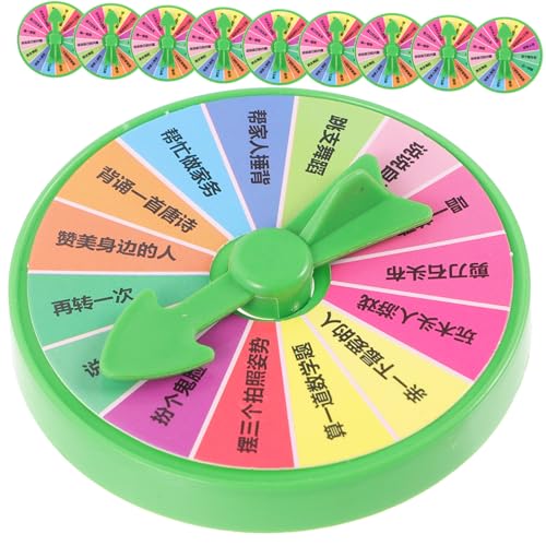 KICHOUSE 10 Stück 6 teiliges rotierendes Strafrad Partyspiel langlebiges Spieltisch Drehspiel für interaktive Wortspiele kompakt und praktisch für Familien Barunterhaltung KICHOUSE 10 Stück 6 teiliges rotierendes Strafrad Partyspiel langlebiges Spieltisch Drehspiel für interaktive Wortspiele kompakt und praktisch für Familien Barunterhaltung von KICHOUSE