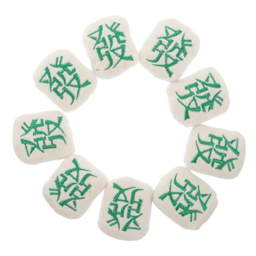 KICHOUSE 10 Stück Bestickte Chinesische Schriftzeichen-aufnäher, Glücks-Mahjong-Charakter-Abzeichen, Anstecknadel, Abzeichen, Bestickte Verzierungen Für Bekleidungszubehör KICHOUSE 10 Stück Bestickte Chinesische Schriftzeichen-aufnäher, Glücks-Mahjong-Charakter-Abzeichen, Anstecknadel, Abzeichen, Bestickte Verzierungen Für Bekleidungszubehör von KICHOUSE