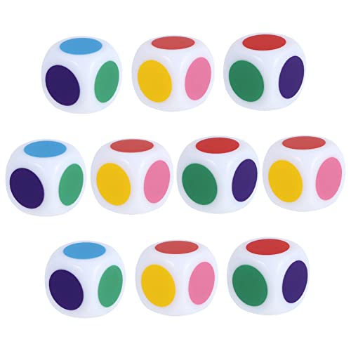 KICHOUSE Bunt Bedrucktes Würfelset Lernspielzeug Für Kinder Pädagogisches Würfelspiel Acryl-lehrwürfel 16 Mm Leicht Zu Reinigen KICHOUSE Bunt Bedrucktes Würfelset Lernspielzeug Für Kinder Pädagogisches Würfelspiel Acryl-lehrwürfel 16 Mm Leicht Zu Reinigen von KICHOUSE