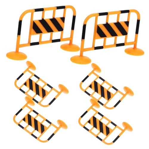 KICHOUSE 10 Stück Für Straßensperren Simulation Straßenschild Verkehrszeichenspielzeug Für Mini Straßensperren-Modell Für Verkehrsabsperrungen Vorgeben Harz von KICHOUSE